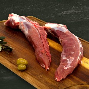 Ψαρονέφρι Αυτόχθονα Ελληνικού Μαύρου Χοίρου Ολύμπου ειδικής εκτροφής με ελιά.